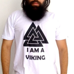 Camiseta Branca VALKNUT – I AM A VIKING