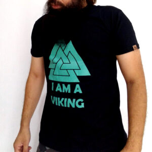 Camiseta Preta VALKNUT – I AM A VIKING